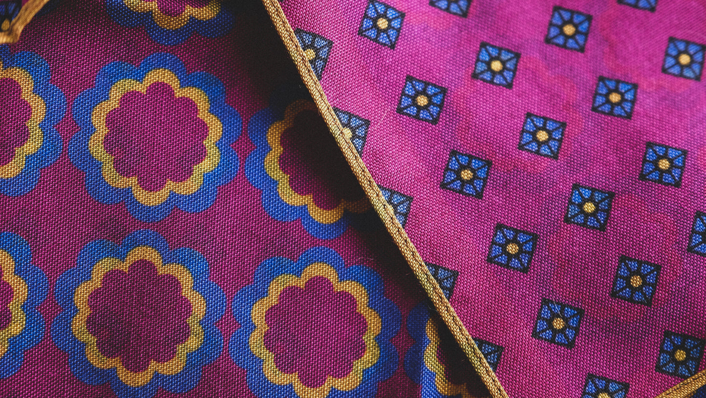 Fuchsia Pocket Squares